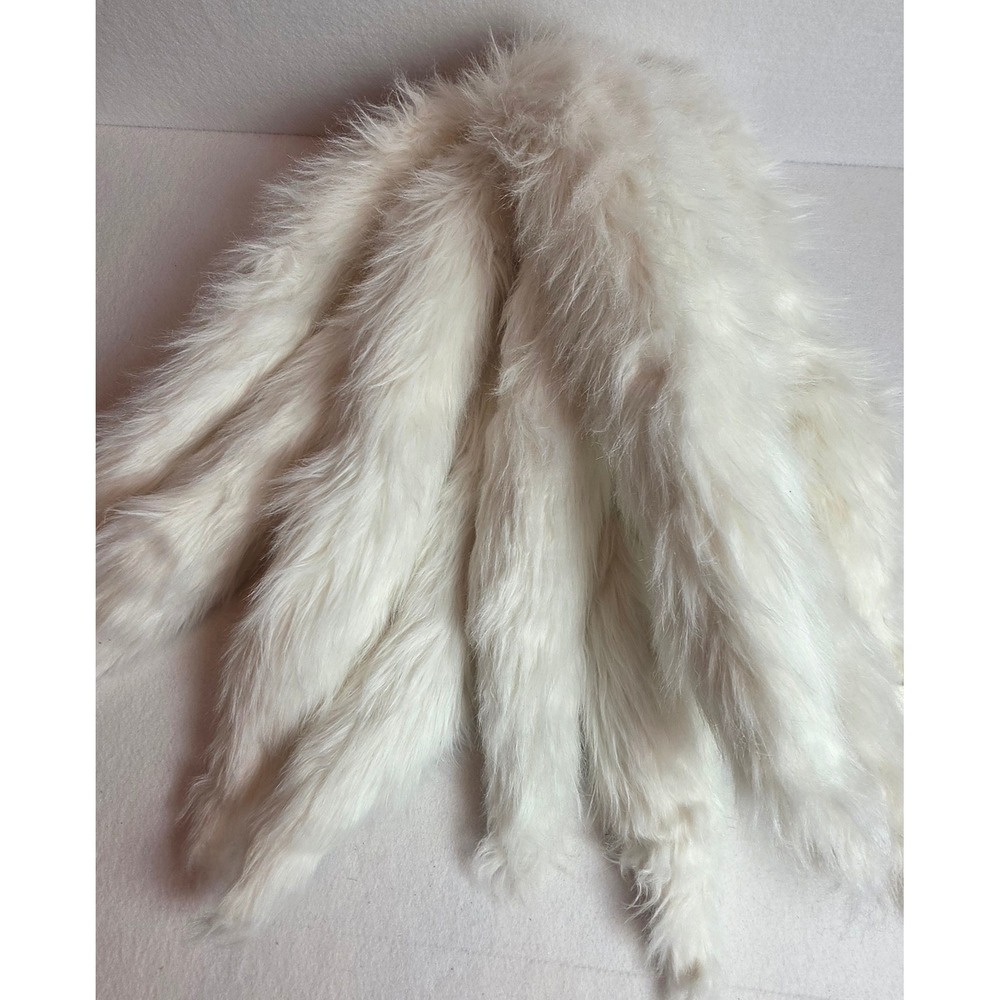 9 Tails White Kitsune Anime Cosplay Prop Faux Fur Halloween Costume Accessories